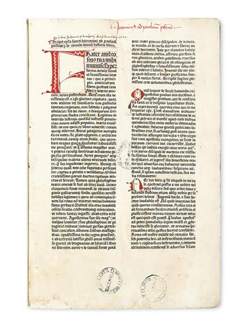 INCUNABULA  BIBLIA LATINA.  1477